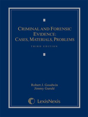 cover image of Criminal and Forensic Evidence